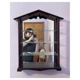 Wall mirror shelf
