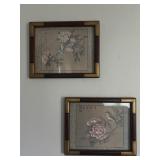 Two framed bird prints