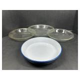 Pyrex, anchor hocking and more pie plates
