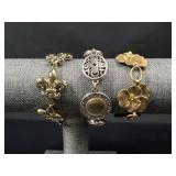 Gold tone bracelets
