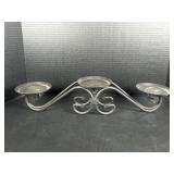Longaberger 3 Tier Wrought Iron Male Leaf Candle