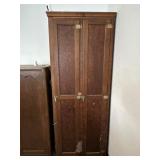 Large Wooden Cabinet with Contents