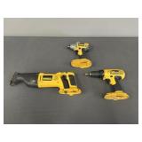 DeWalt 18V Drill, Impact & Sawzall Set