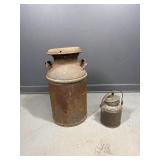 Vintage Metal Milk Cans