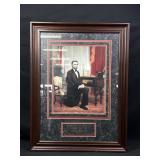 Framed Abraham Lincoln Print w/ Quote