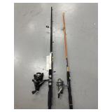 2 Spinning Rod & Reel Combos Eagle Claw