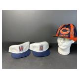 U of Illinois and Bears hats