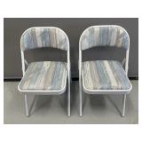 2 Cushioned Folding Chairs