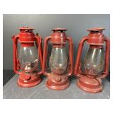 3 Red lanterns