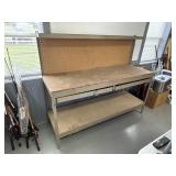 Workbench w/ Pegboard & Shelf