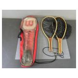 Badminton Rackets and Fishing Nets