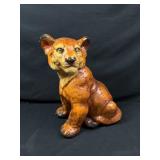 Vintage 1970ï¿½s Ceramic Lion Cub Statue