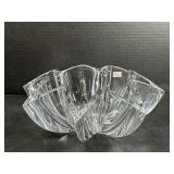 French 24% Lead Crystal Folded Rim Bowl