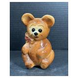 Ceramic Glazed Bear Pocket Vase