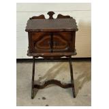 Vintage Wooden Humidor/Smokers Stand