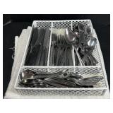 Oneida Stainless Flatware with Tray