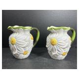 Teleflora Daisy Ceramic Pitchers