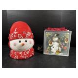 Snowman Cookie Jar & Decor