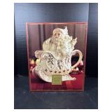 Lenox Florentine & Pearl Santa Teapot