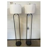 2 Modern Style Floor Lamps