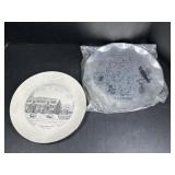 Pawnee High School & Illinois Glass Plates