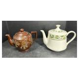 2 Vintage Floral Porcelain Teapots