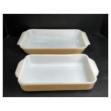 Fire-King Copper Lusterware Baking Dishes
