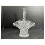 Bird Design Crystal Glass Basket