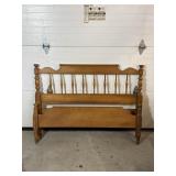 Wooden Headboard & Footboard