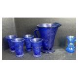Cobalt Glass Pitcher and more Glass Ware