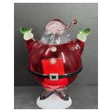 Murano Style Art Santa