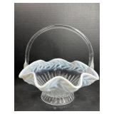 Moonstone Glass Basket