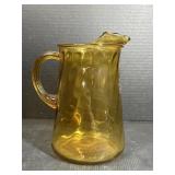 Amber Glass Pitcher