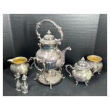 Antique Tea and Warmer Set