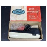 Vintage Power Shine Battery Shoe Brush Set