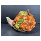 Ceramic Cornucopia cookie jar Decor