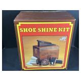 Wooden Shoe Shine Kit