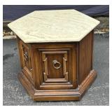 Hexagon Marble Top Table