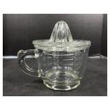 Vintage Glass Citrus Juicer Measuring Cup
