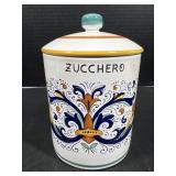 Italian Zucchero Ceramic Canister