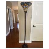 Tiffany Style Peacock Floor Lamp