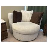 Ashley Ivory Swivel Accent Chair