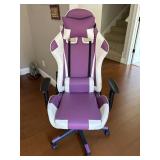 Purple & White Gaming Office Chair