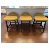 3 Upholstered Counter Height Barstools