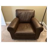 Brown Leather Club Chair