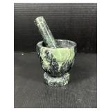 Green Marble Mortar & Pestle