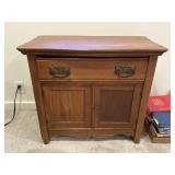 Oak Accent Cabinet with Drawer