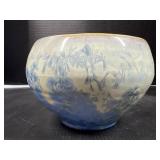 Blue Crystalline Studio Pottery Bowl