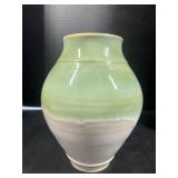 Green Glazed Studio Pottery Vase