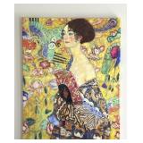 Canvas wall art reproduction of Lady with a Fan